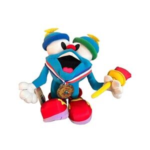 90's IZZY Atlanta Olympic Games 12" Stuffed Plush 1996 Mascot Toy Tags 32015